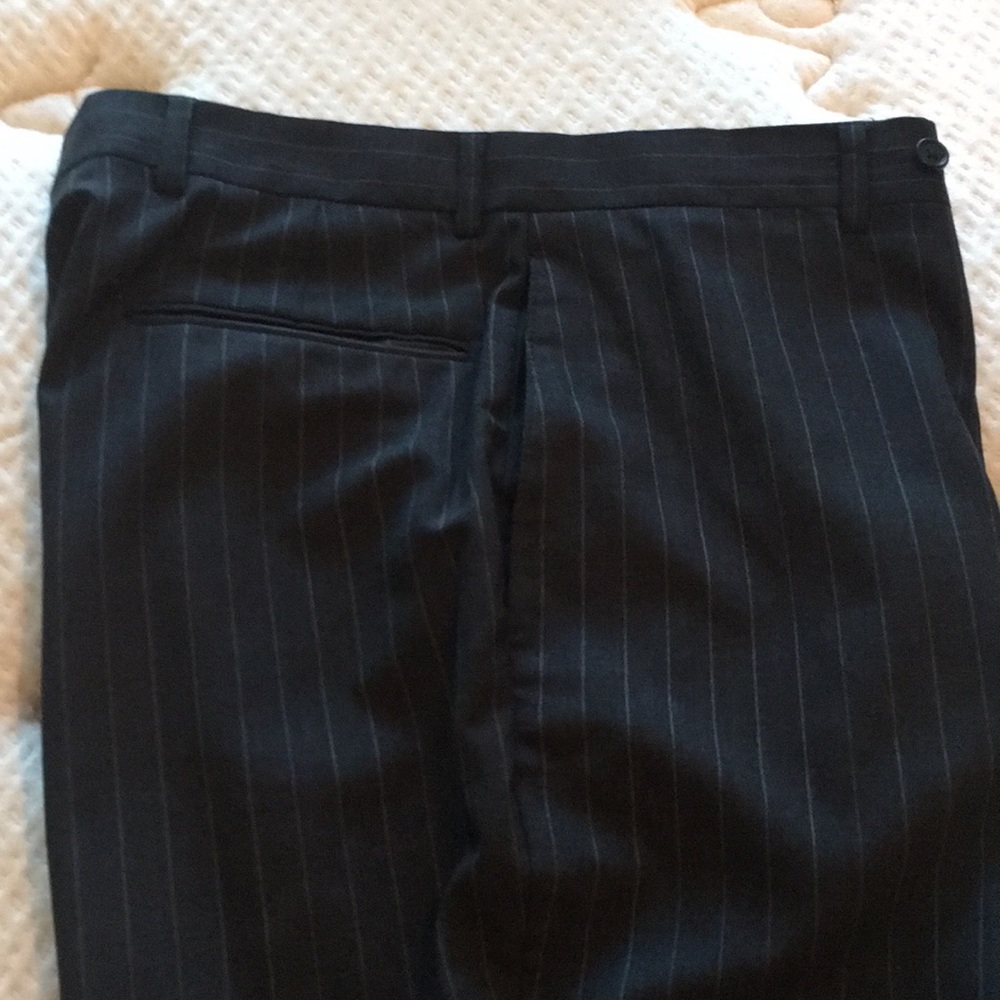 Jos.A Bank grey slacks pants trousers w/pinstripes